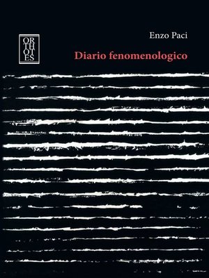 cover image of Diario fenomenologico